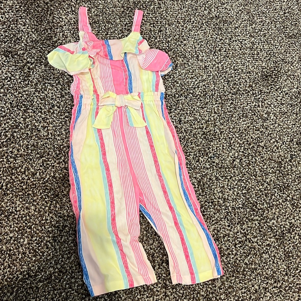 Jessica Simpson striped jumpsuit size 2T